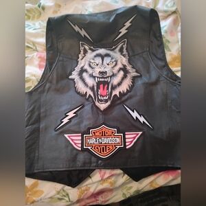 Harley-Davidson Black Leather Vest
